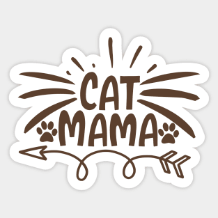 Cat mama Sticker